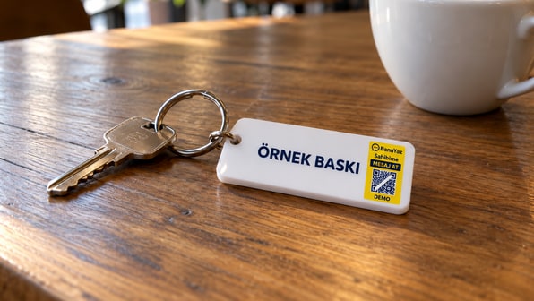 Bulunduğunda sahibine mesaj ileten anahtarlık
